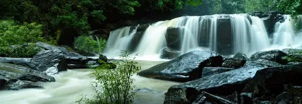 Mookanamane Falls Panoramic View